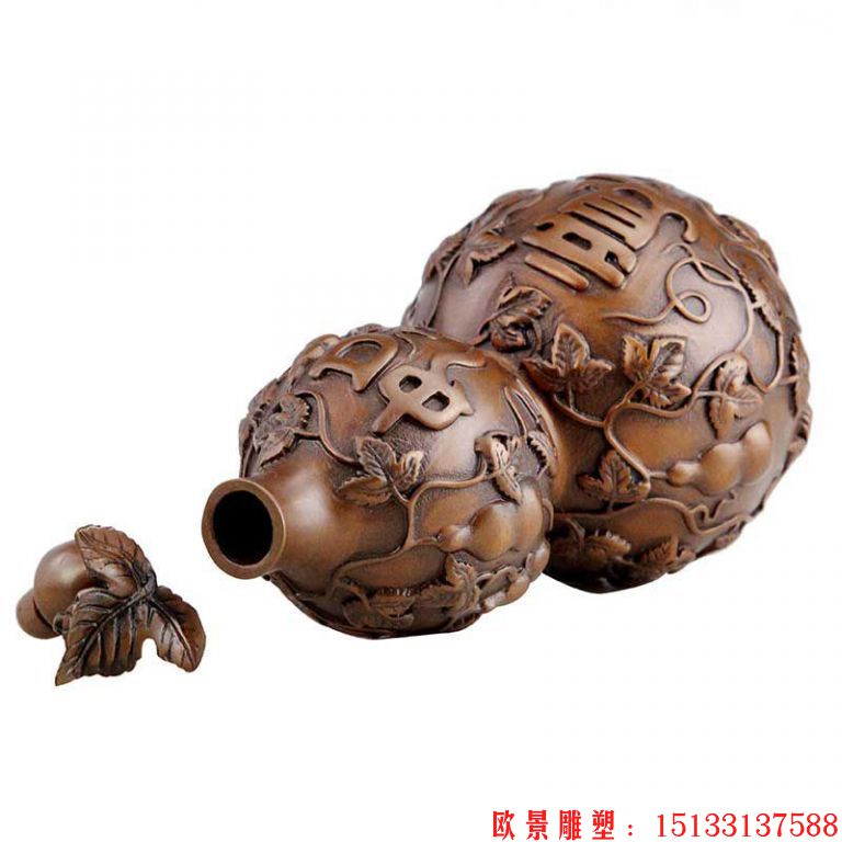 仿古铜葫芦雕塑,多款多样 (1)